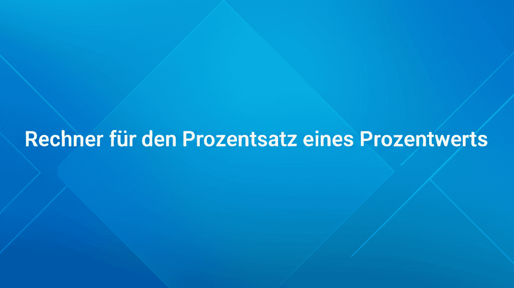 Grafische Darstellung des Rechners für den Prozentsatz eines Prozentwerts