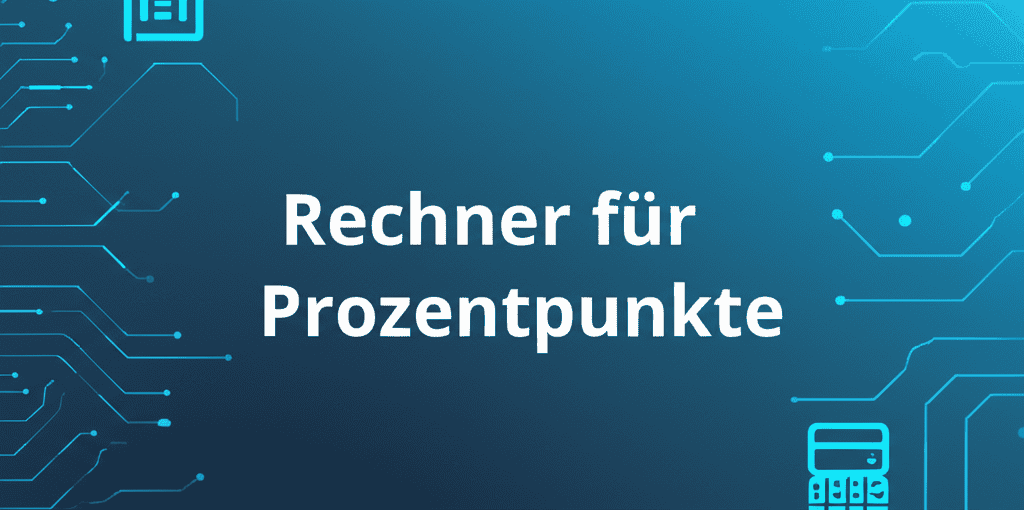 Rechner für Prozentpunkte Digitaler Rechner